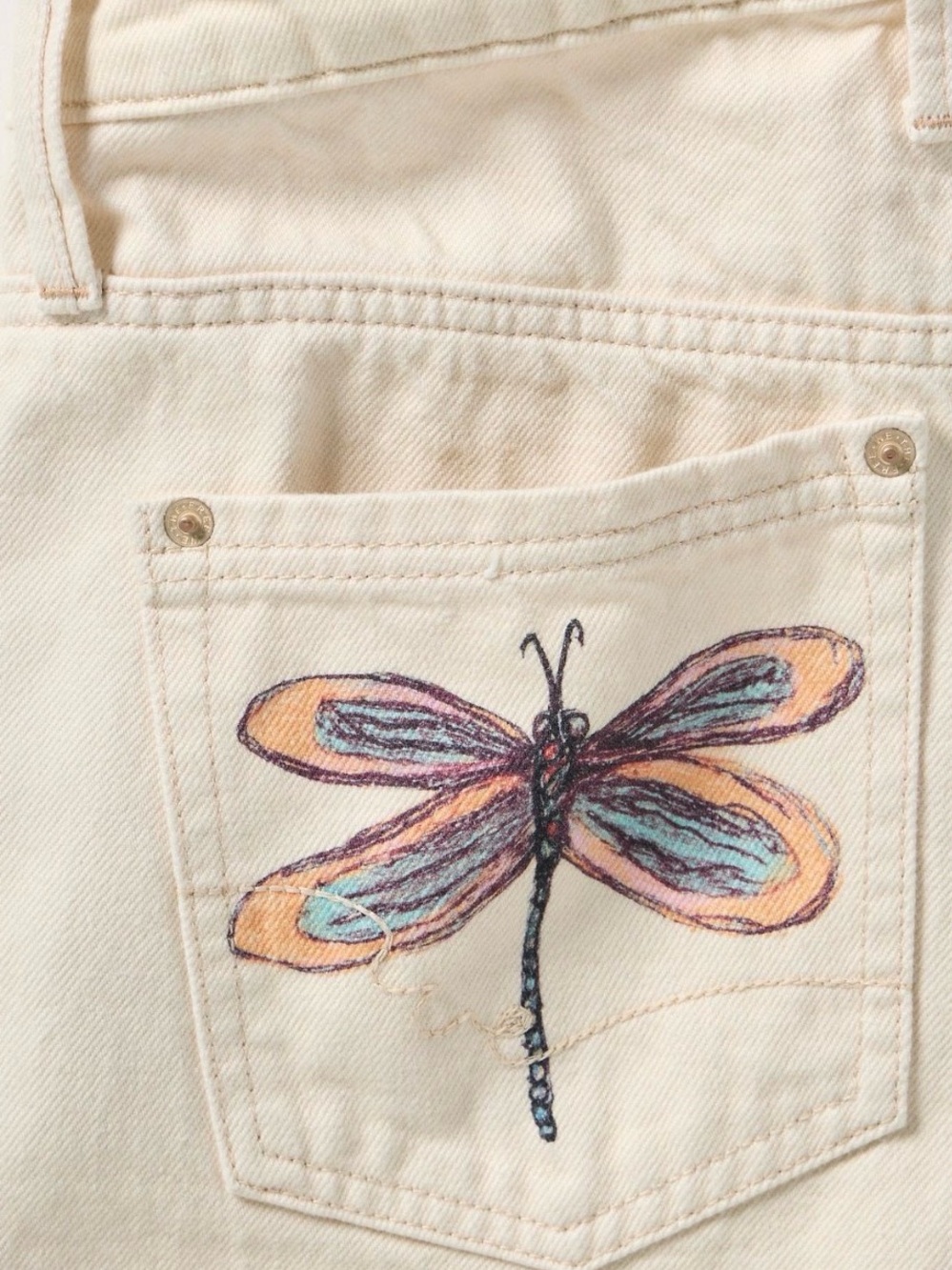 We The Free Tennessee Low Rise Illusions Jeans, Dragonfly New - Picture 8 of 11
